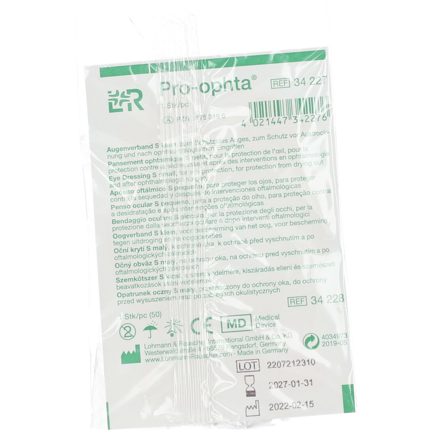 Pro-ophta® Augenverband S klein