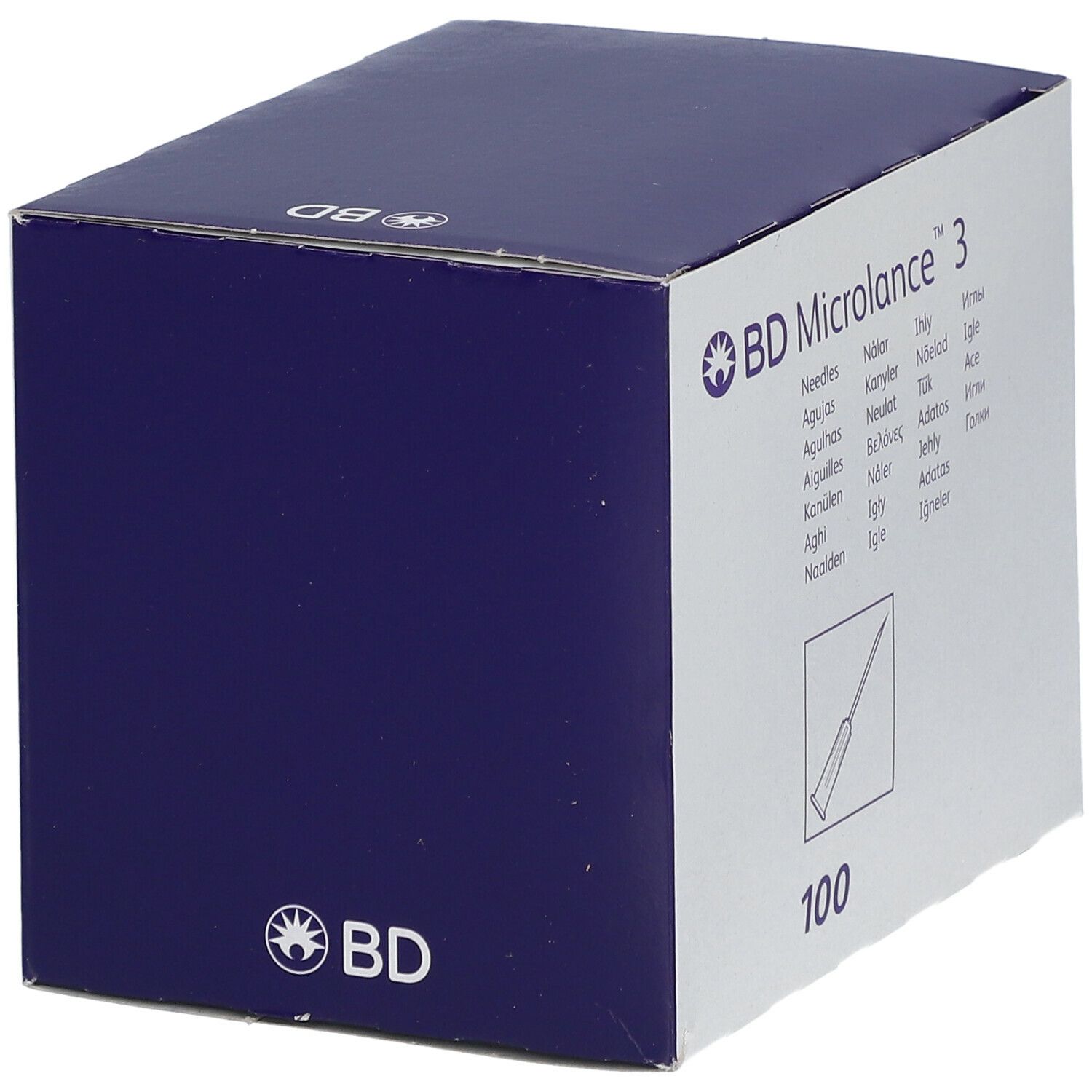 BD Microlance™3 Aiguilles 23G 1/4 RB (0,6 x 30 mm) Bleu