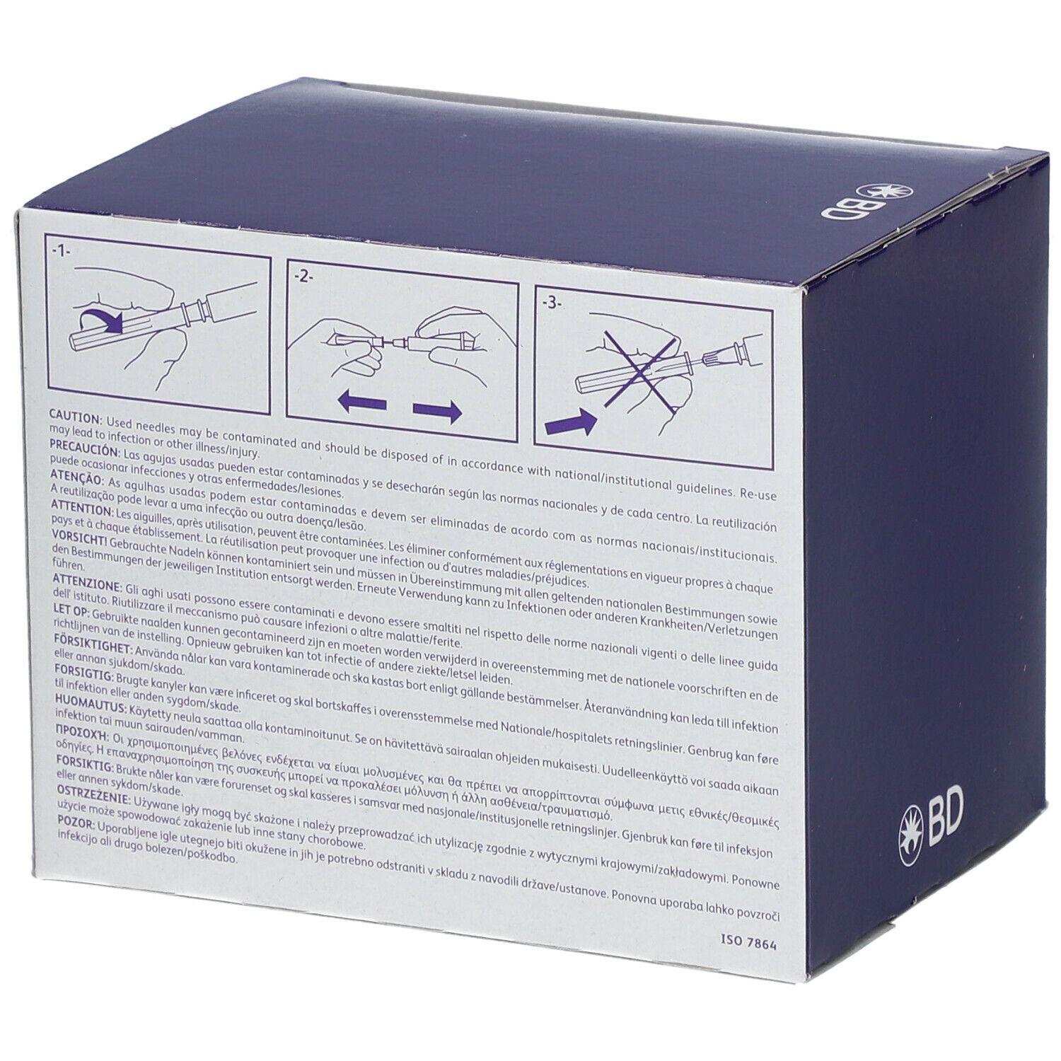 BD Microlance™3 Aiguilles 23G 1/4 RB (0,6 x 30 mm) Bleu