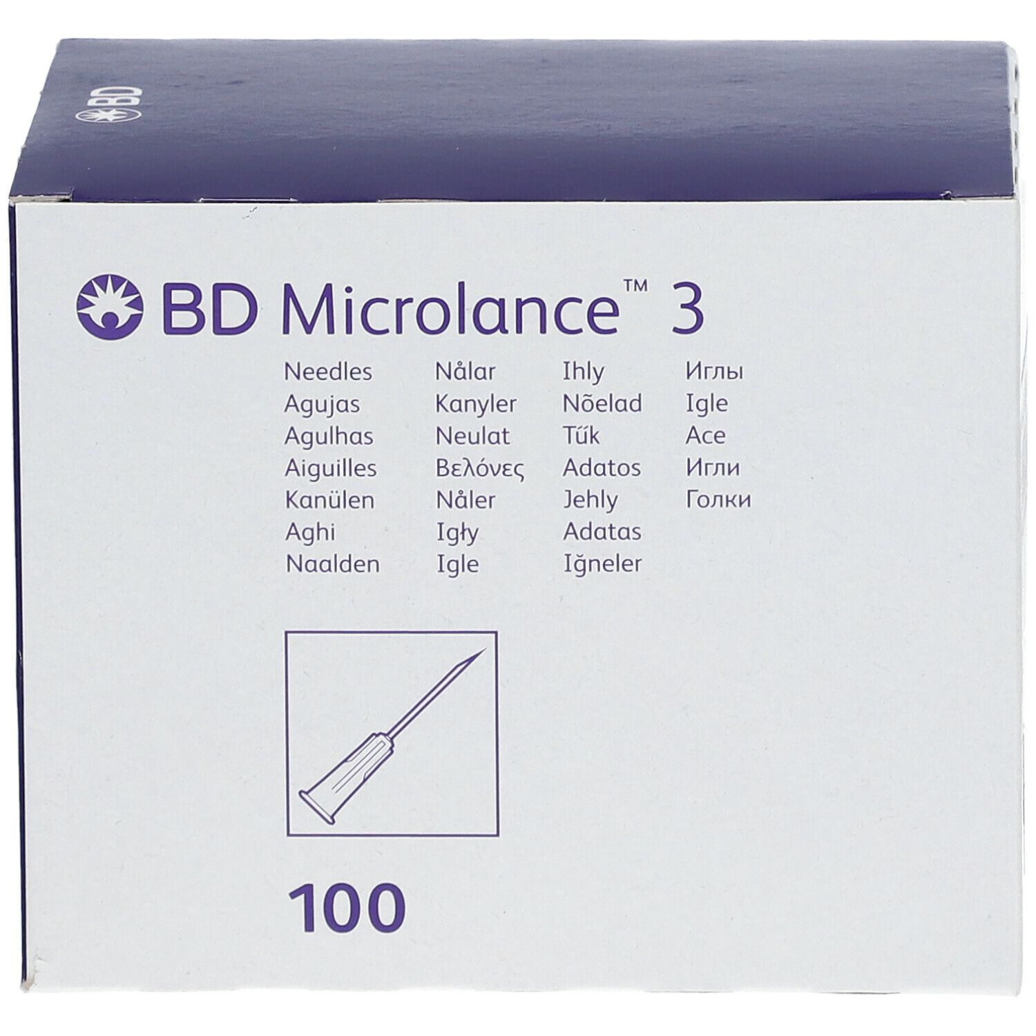 BD Microlance™3 Aiguilles 23G 1/4 RB (0,6 x 30 mm) Bleu