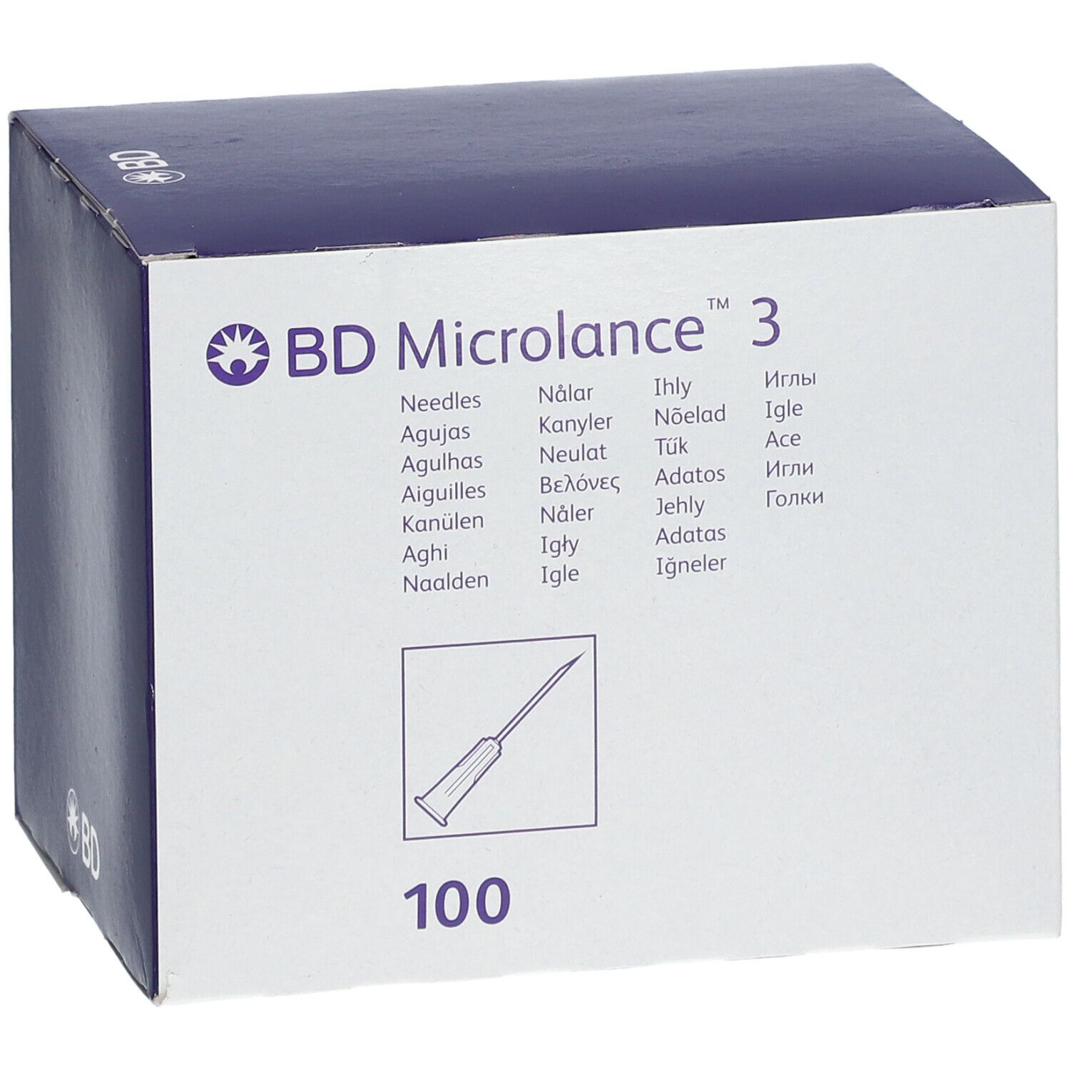 BD Microlance™3 Aiguilles 23G 1/4 RB (0,6 x 30 mm) Bleu