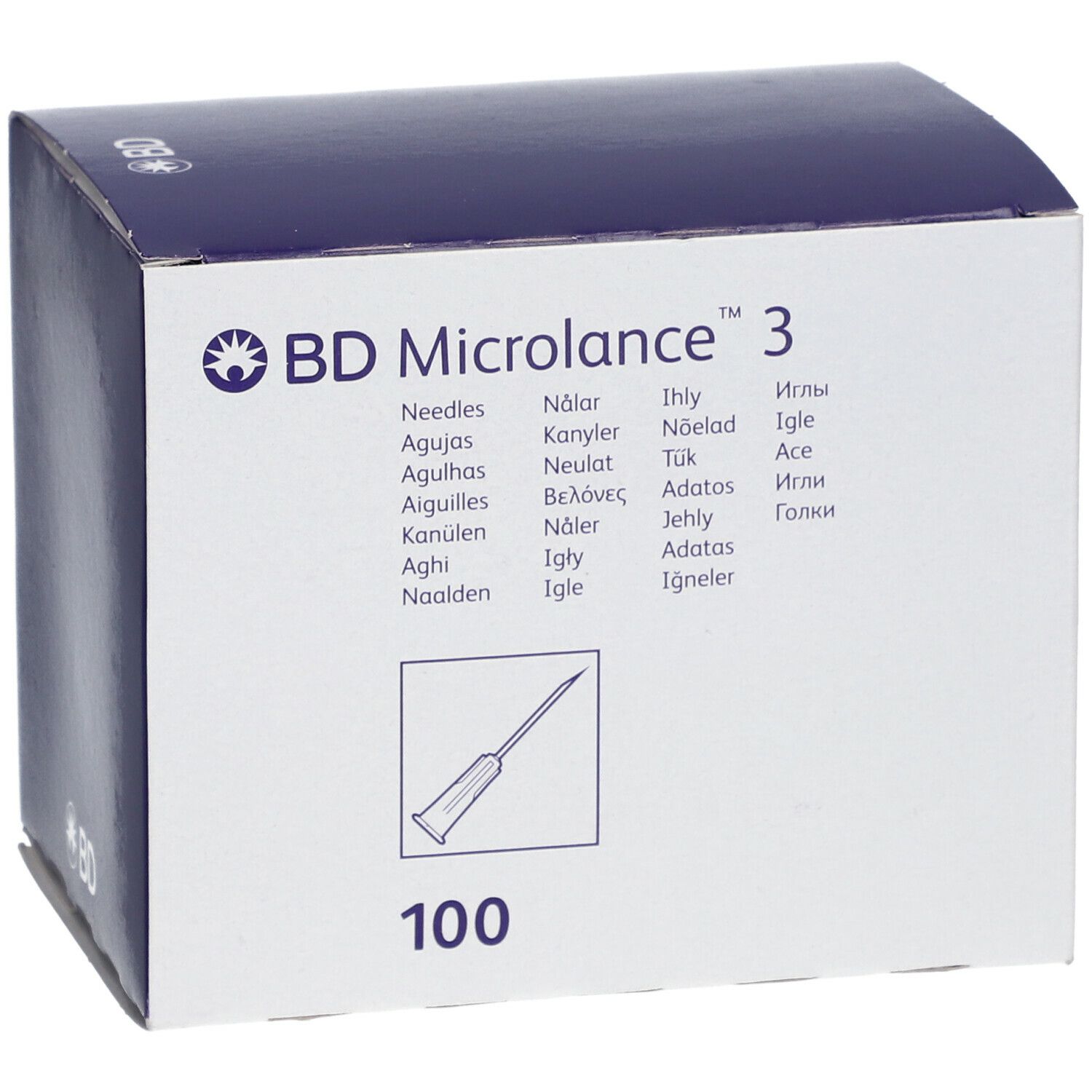 BD Microlance™ 3 Nadeln 23 G 0,6 x 25 mm blau