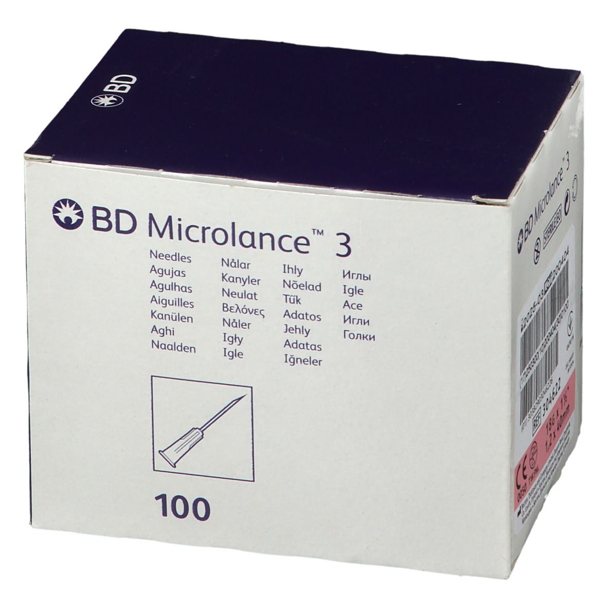 BD Microlance™ 3 Nadeln 18 G 1,2 x 40 mm rosa