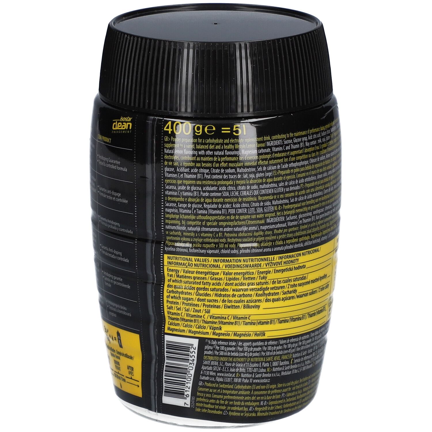 Isostar Hydrate & Perform Boisson sport Citron