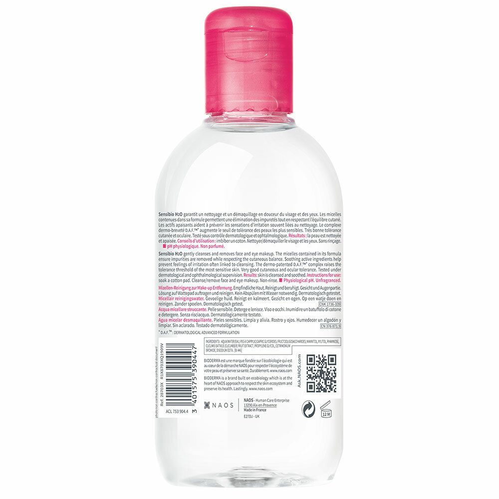 BIODERMA Sensibio H2O 4-in-1 Mizellen-Reinigung