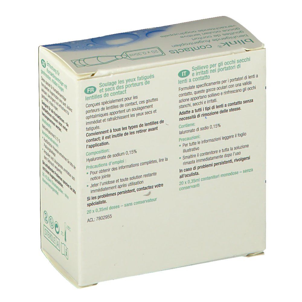 Blink® Contacts beruhigende Augentropfen