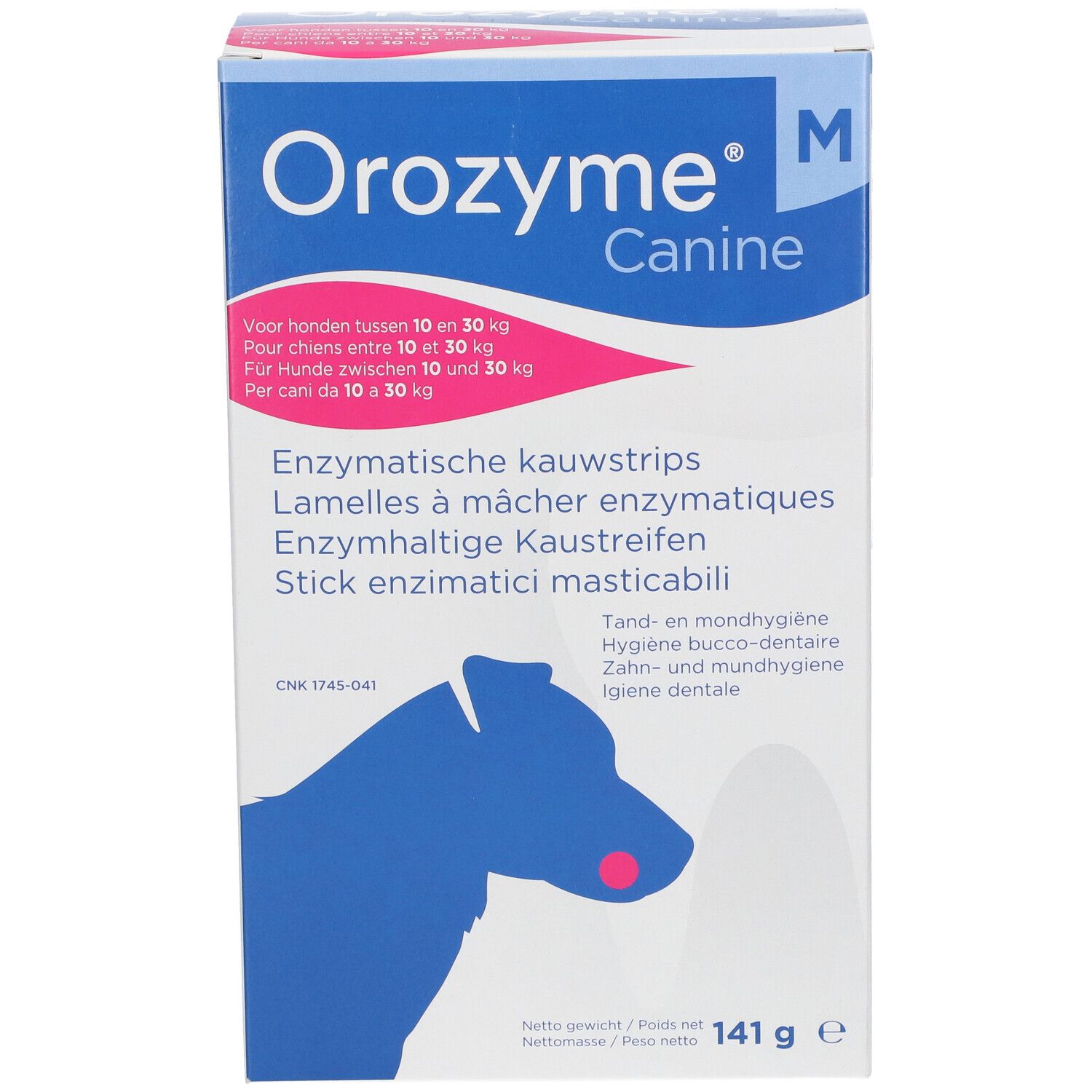 OROZYME® Canine M Lamelle à mâcher enzymatiques Chien 10-30 kg