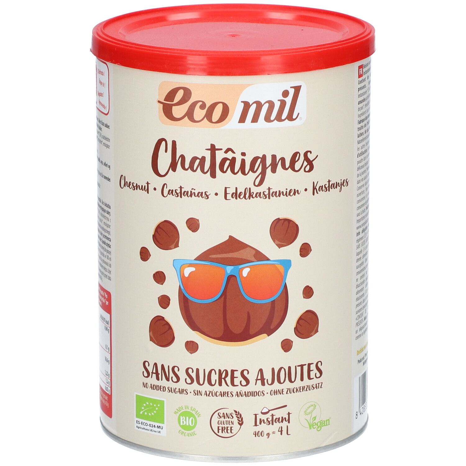 EcoMil® Boisson aux châtaignes sans sucres ajoutés Instant Bio