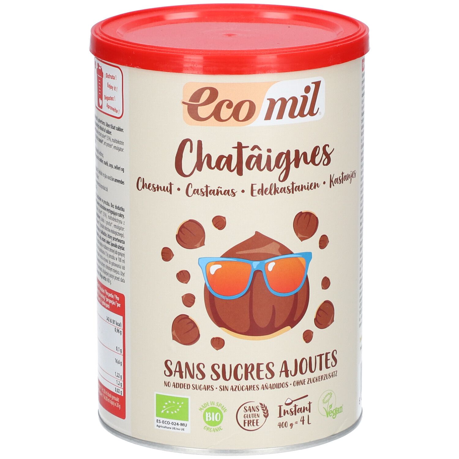 EcoMil® Boisson aux châtaignes sans sucres ajoutés Instant Bio