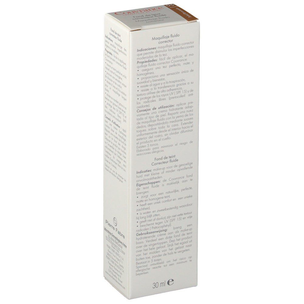 Avène Couvrance Fonds De Teint Correcteurs Fluides Soleil SPF15de Soleil UV 15