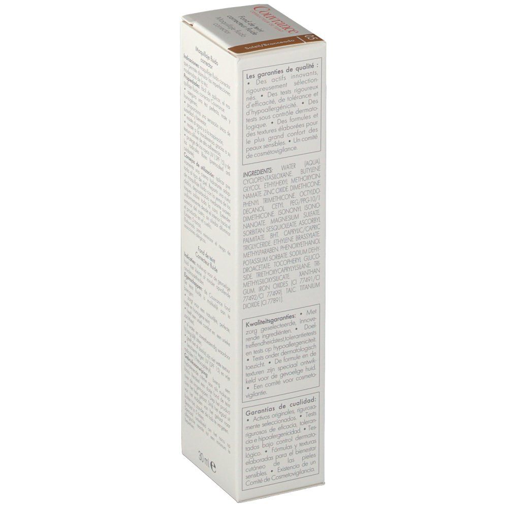 Avène Couvrance Fonds De Teint Correcteurs Fluides Soleil SPF15de Soleil UV 15