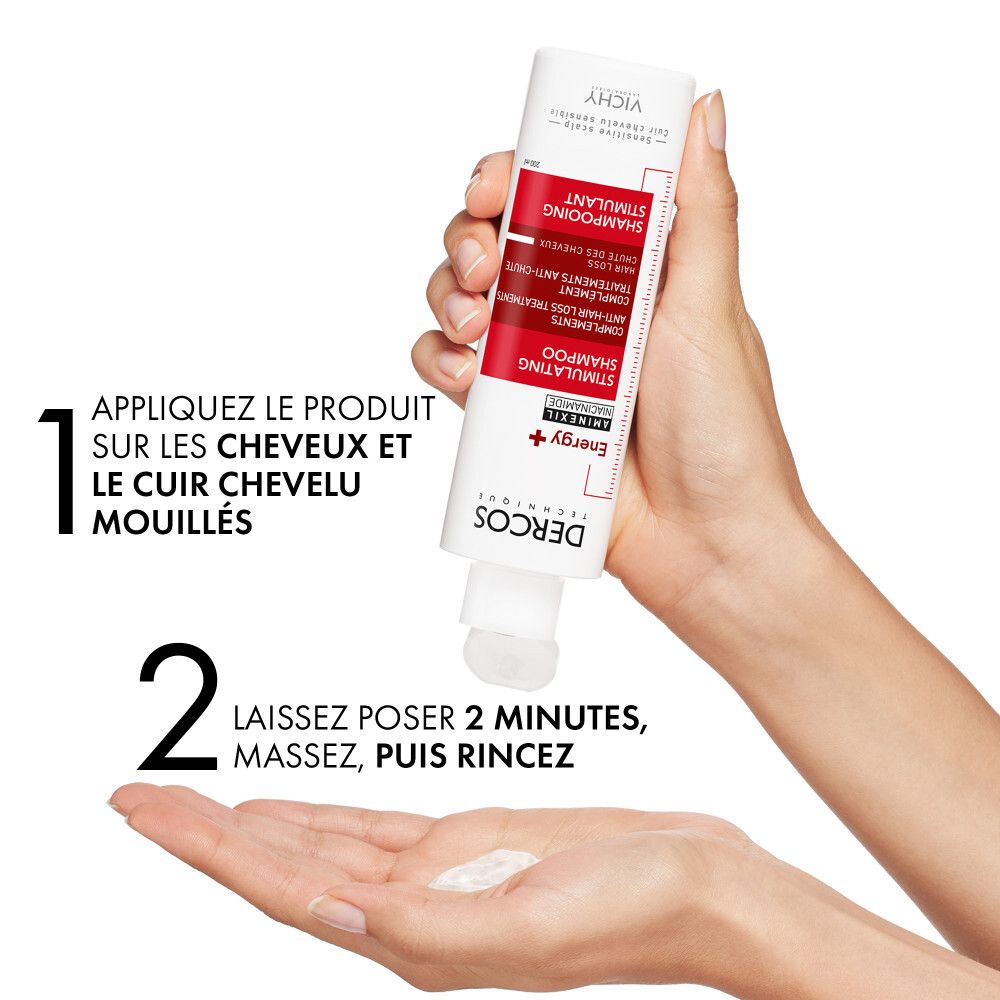 VICHY Dercos Energisant shampoing anti-chute à l'aminexil