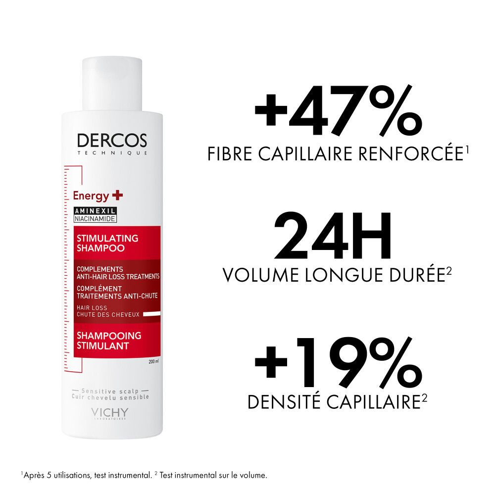 VICHY Dercos Energisant shampoing anti-chute à l'aminexil