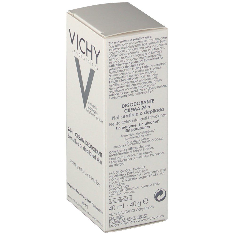 VICHY DÉODORANT Traitement Anti-Transpirant  Crème 24h