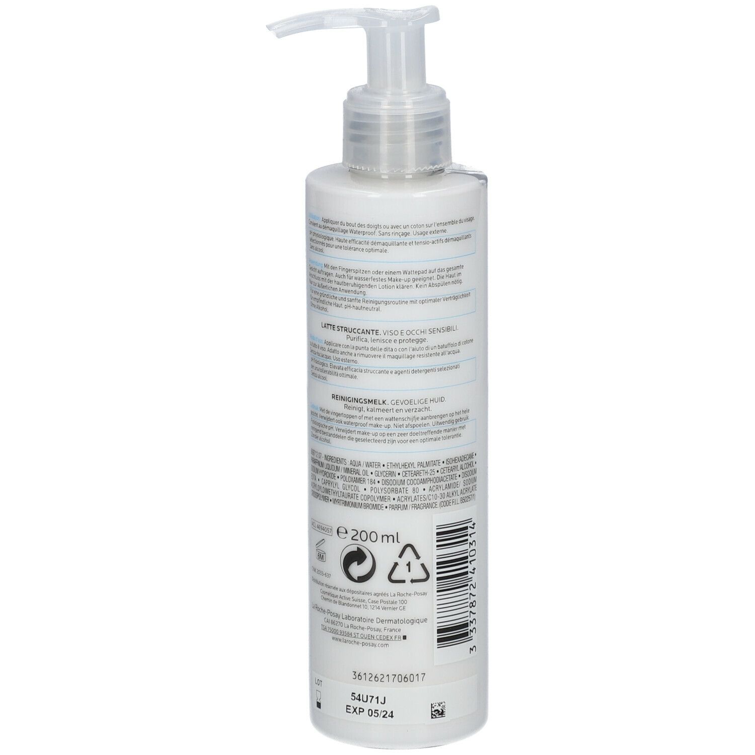 La Roche-Posay Lait Démaquillant Physiologique
