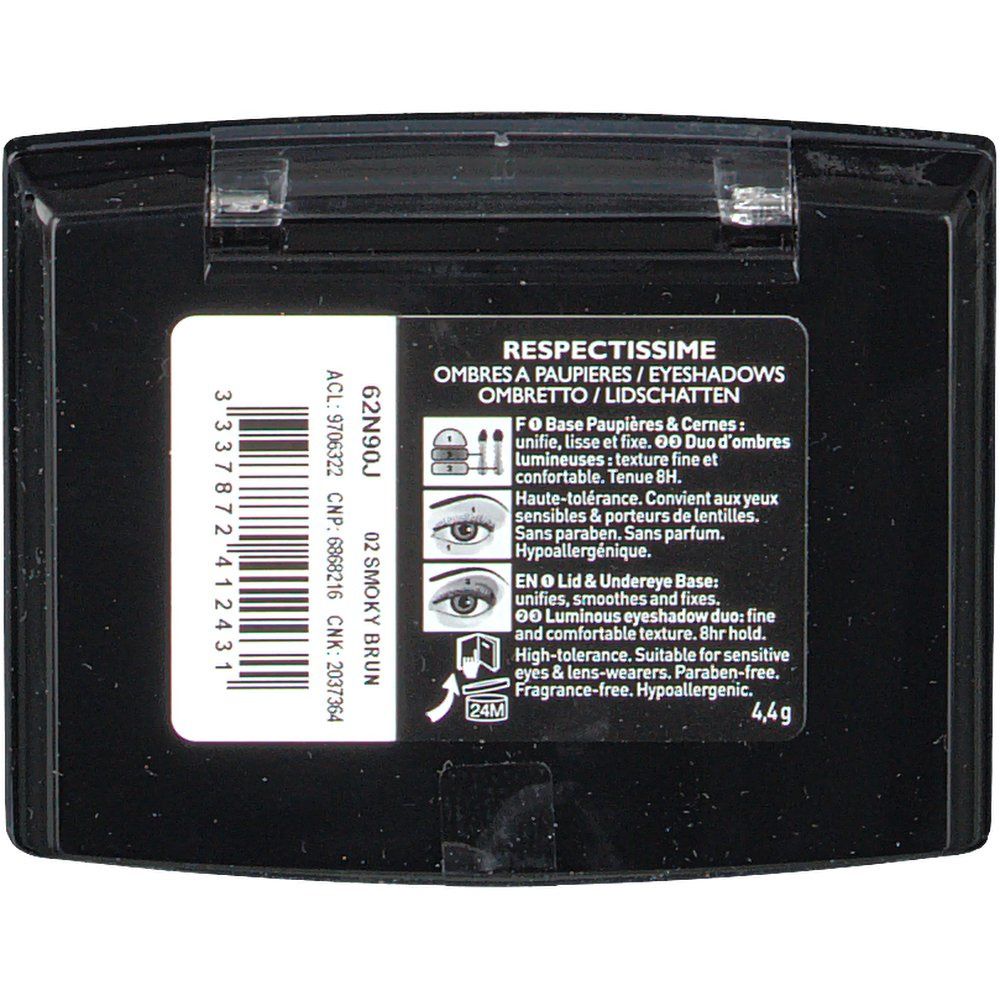 LA ROCHE POSAY Respectissime Lidschatten Weich 02 Smoky Braun