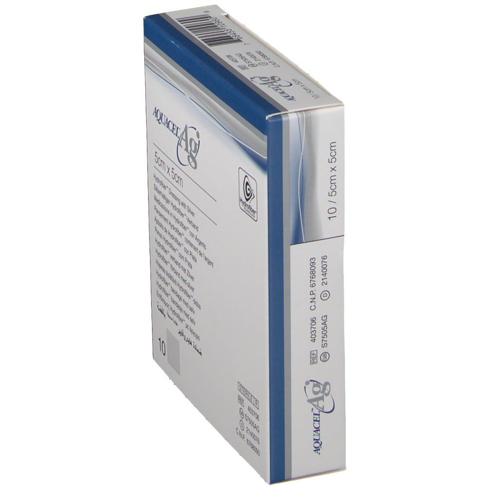 Aquacel Ag Pansement Hydrofiber™ Sterile 5 cm x 5 cm