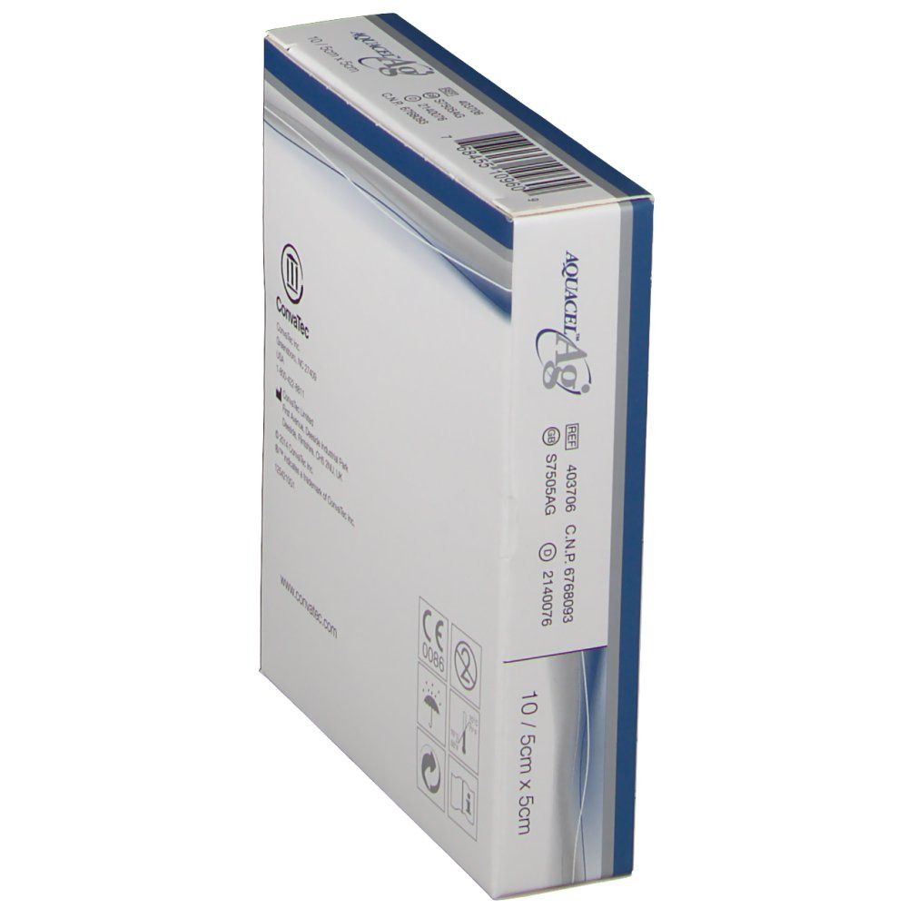 Aquacel Ag Pansement Hydrofiber™ Sterile 5 cm x 5 cm