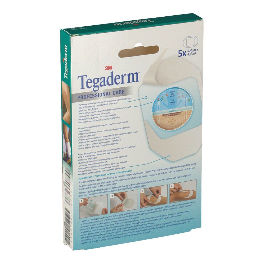 3M™ Tegaderm™ Transparentverband 4 x 4 cm