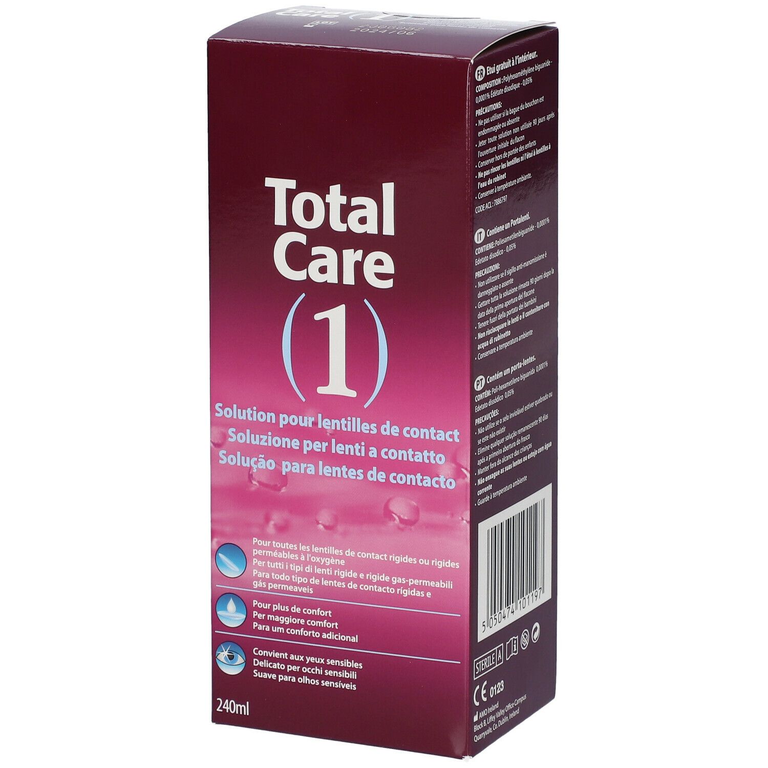 Total Care 1 All-In-One Kontaktlinsenlösung + Linsenbehälter