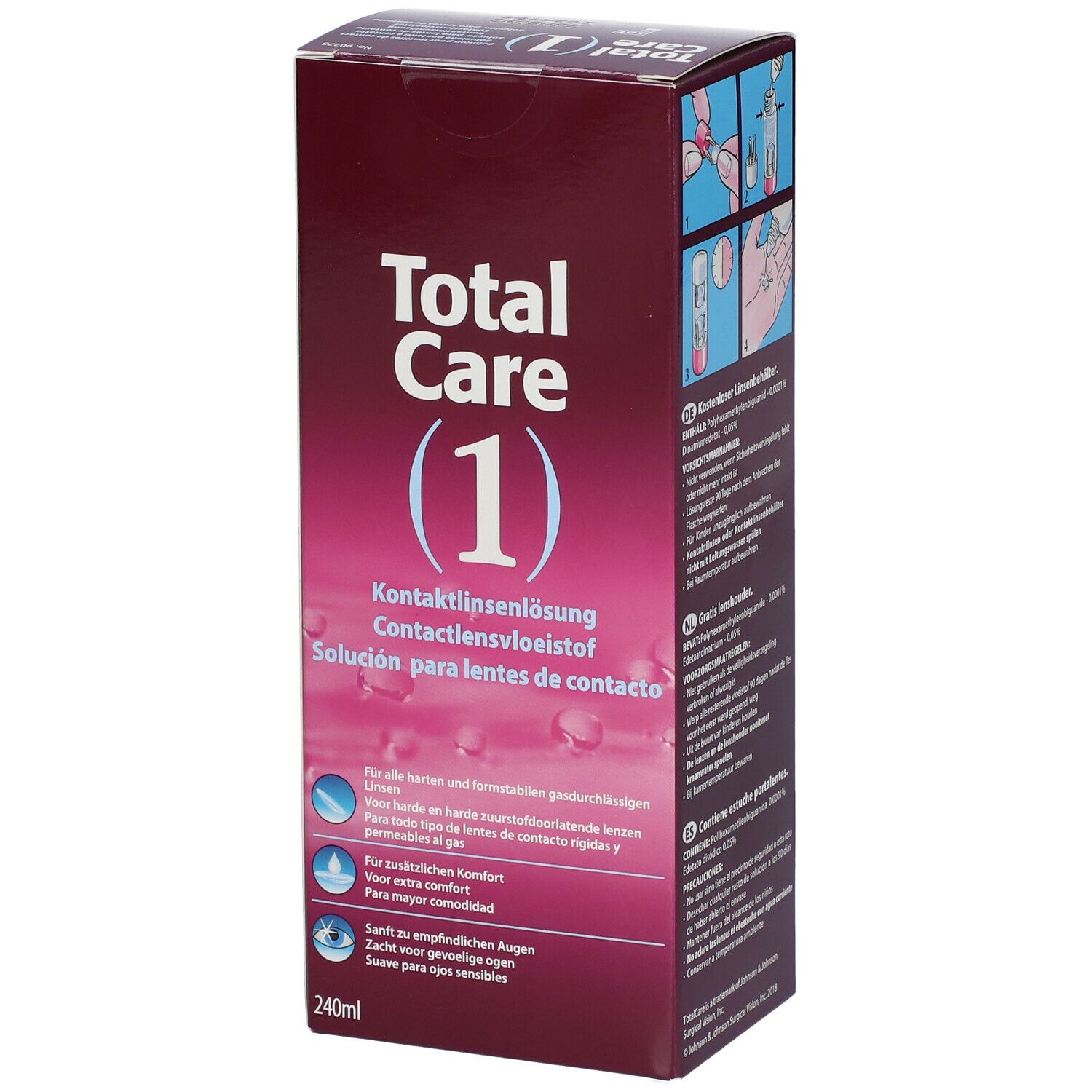 Total Care 1 All-In-One Kontaktlinsenlösung + Linsenbehälter