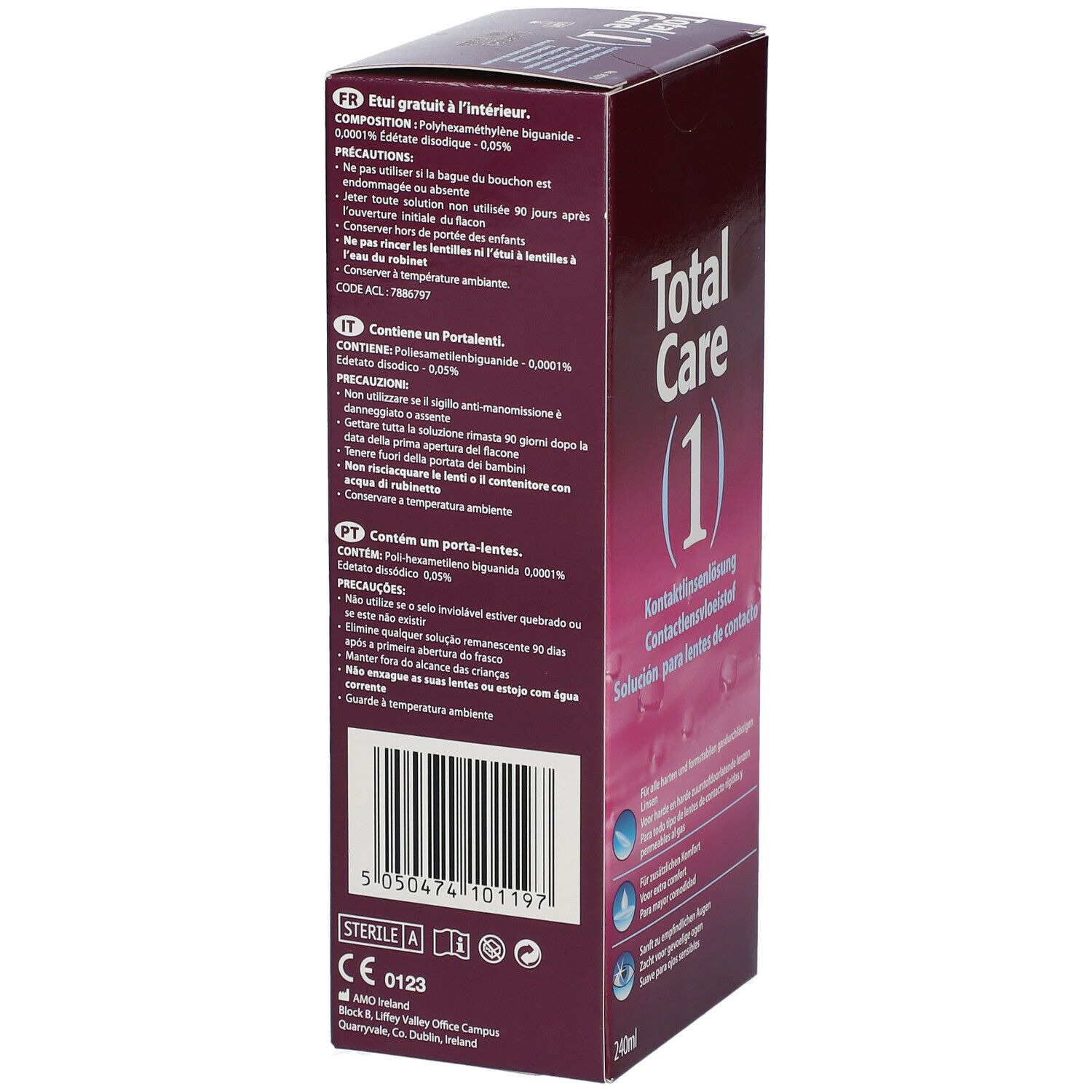 Total Care 1 All-In-One Kontaktlinsenlösung + Linsenbehälter