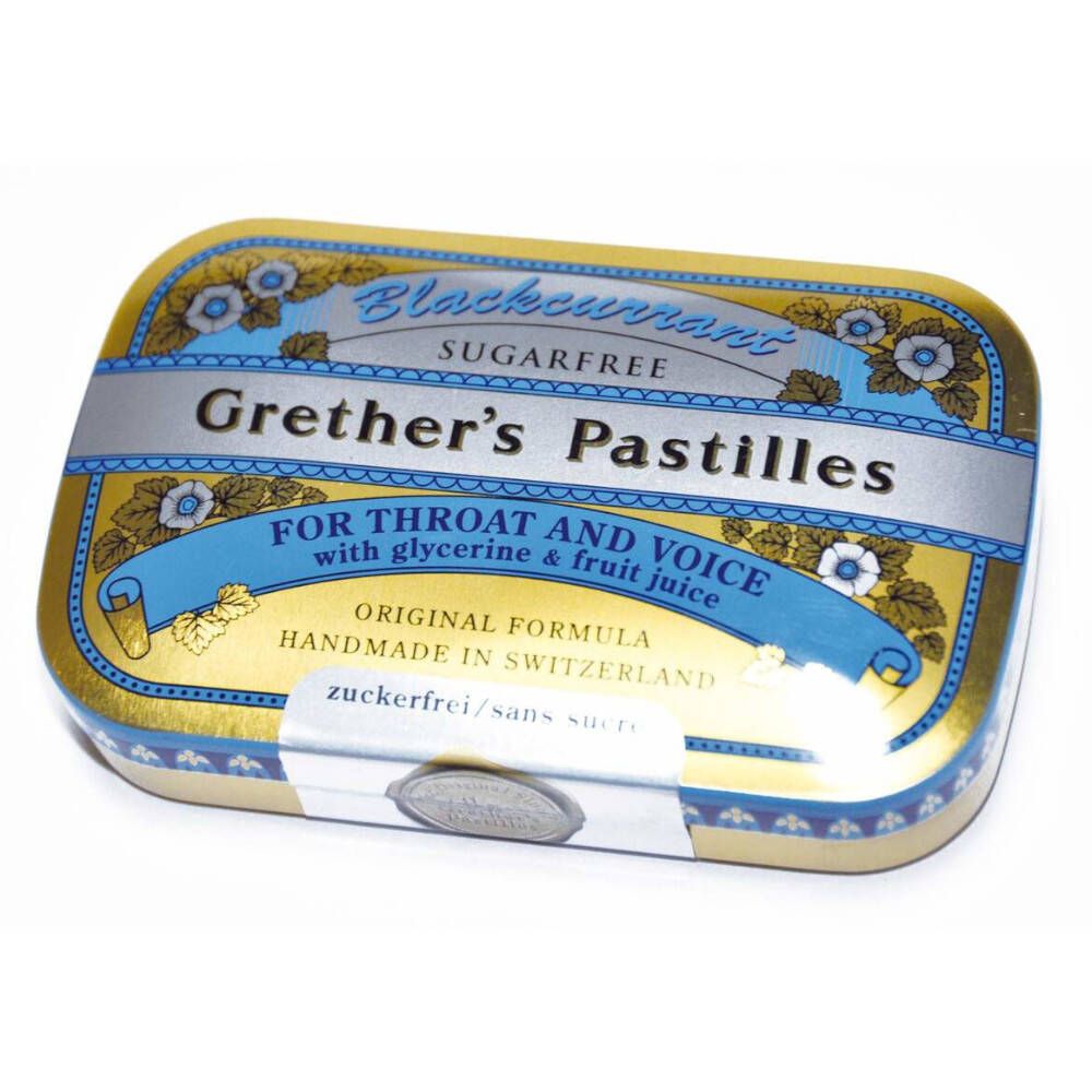 GRETHER'S PASTILLES Schwarze Johannisbeere zuckerfrei
