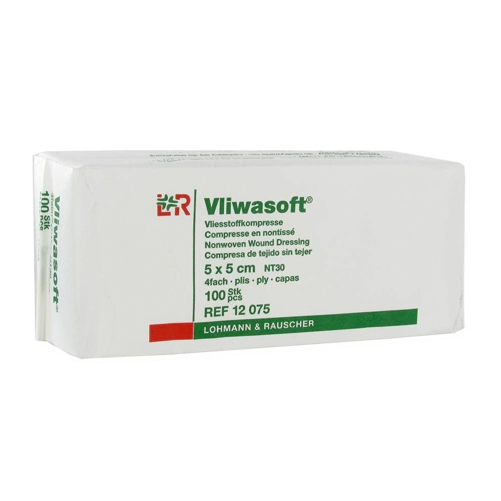 Vliwasoft® Compresse non tissée 5 x 5 cm