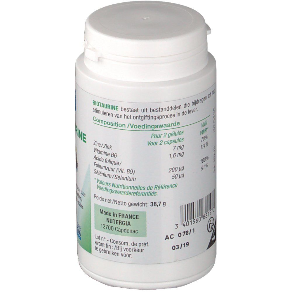 NUTERGIA Biotaurine
