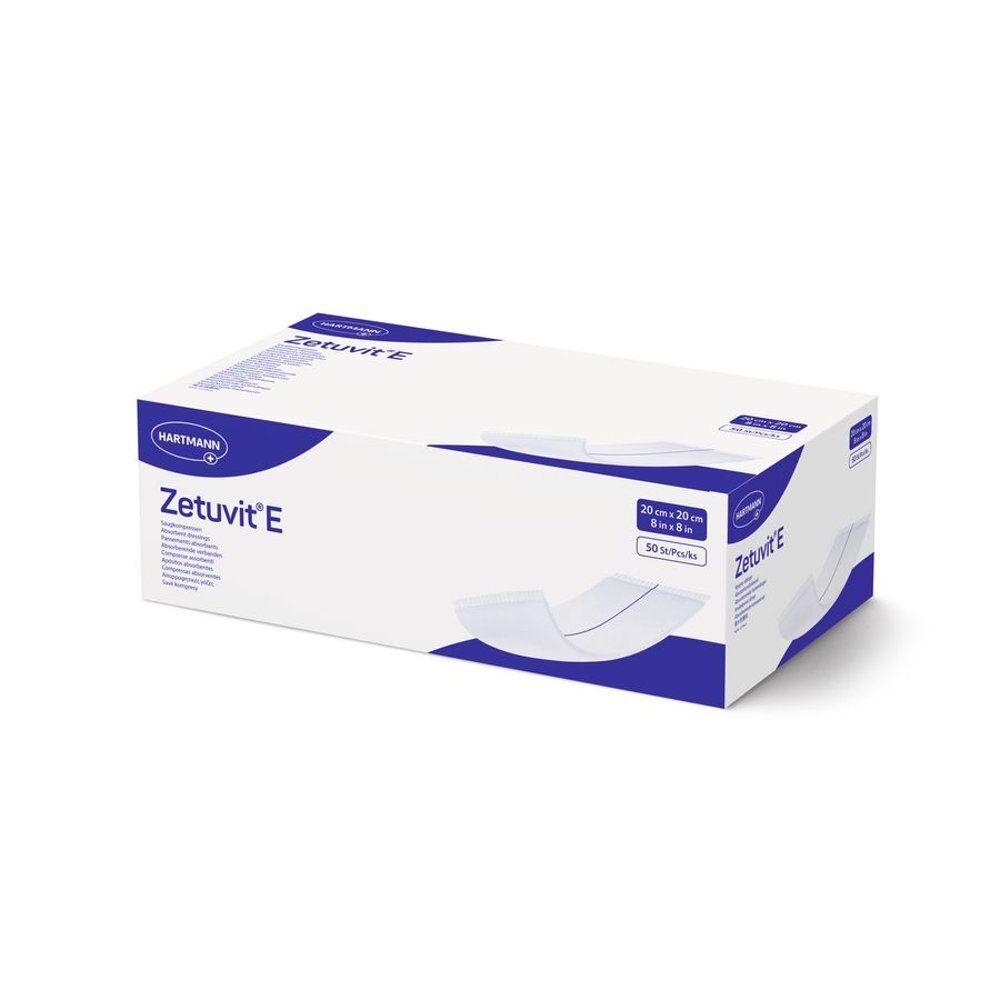 Emballage de compresses Zetuvit E 20x20 cm, 50 pièces.