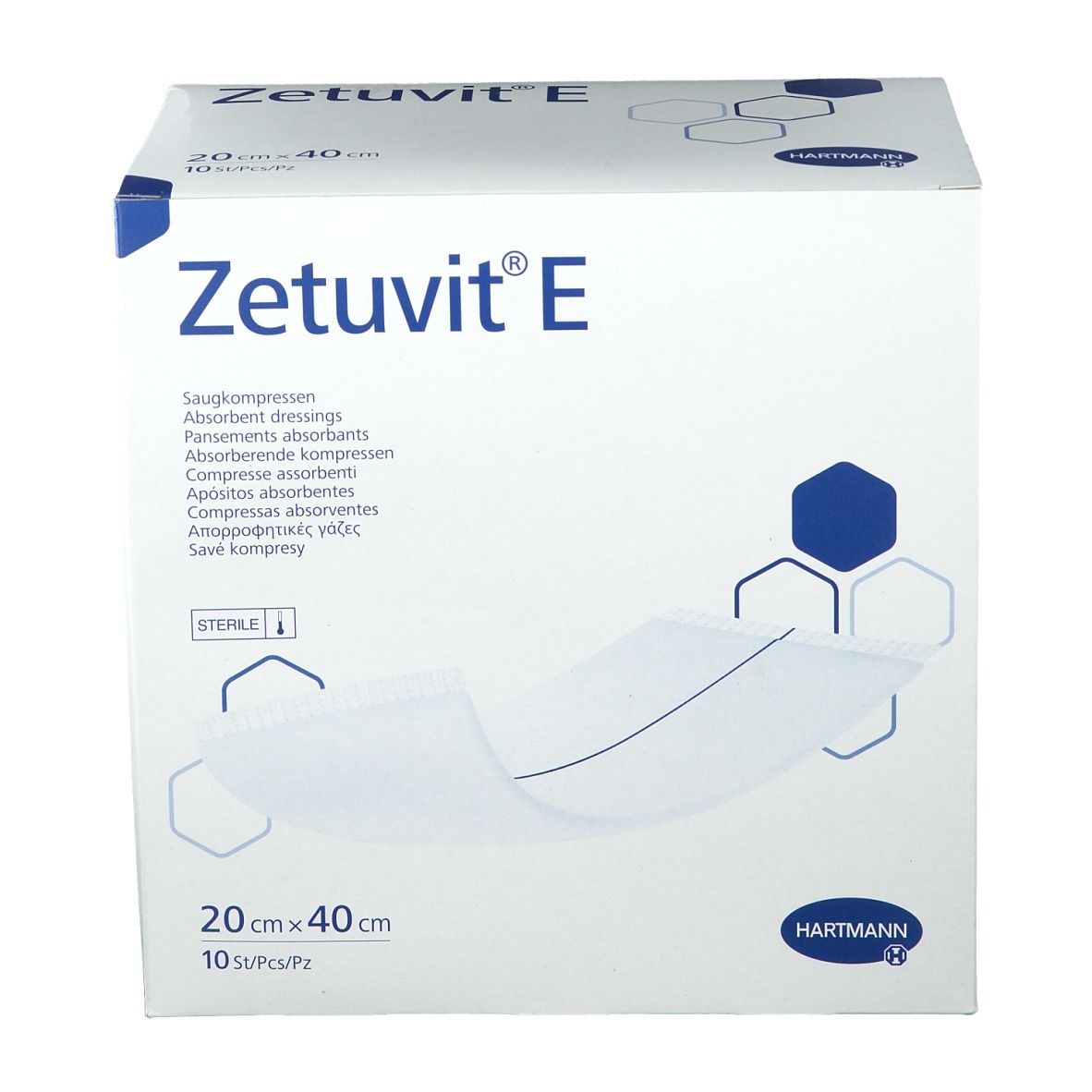 Hartmann Zetuvit E Stérile 20 x 40cm 413776