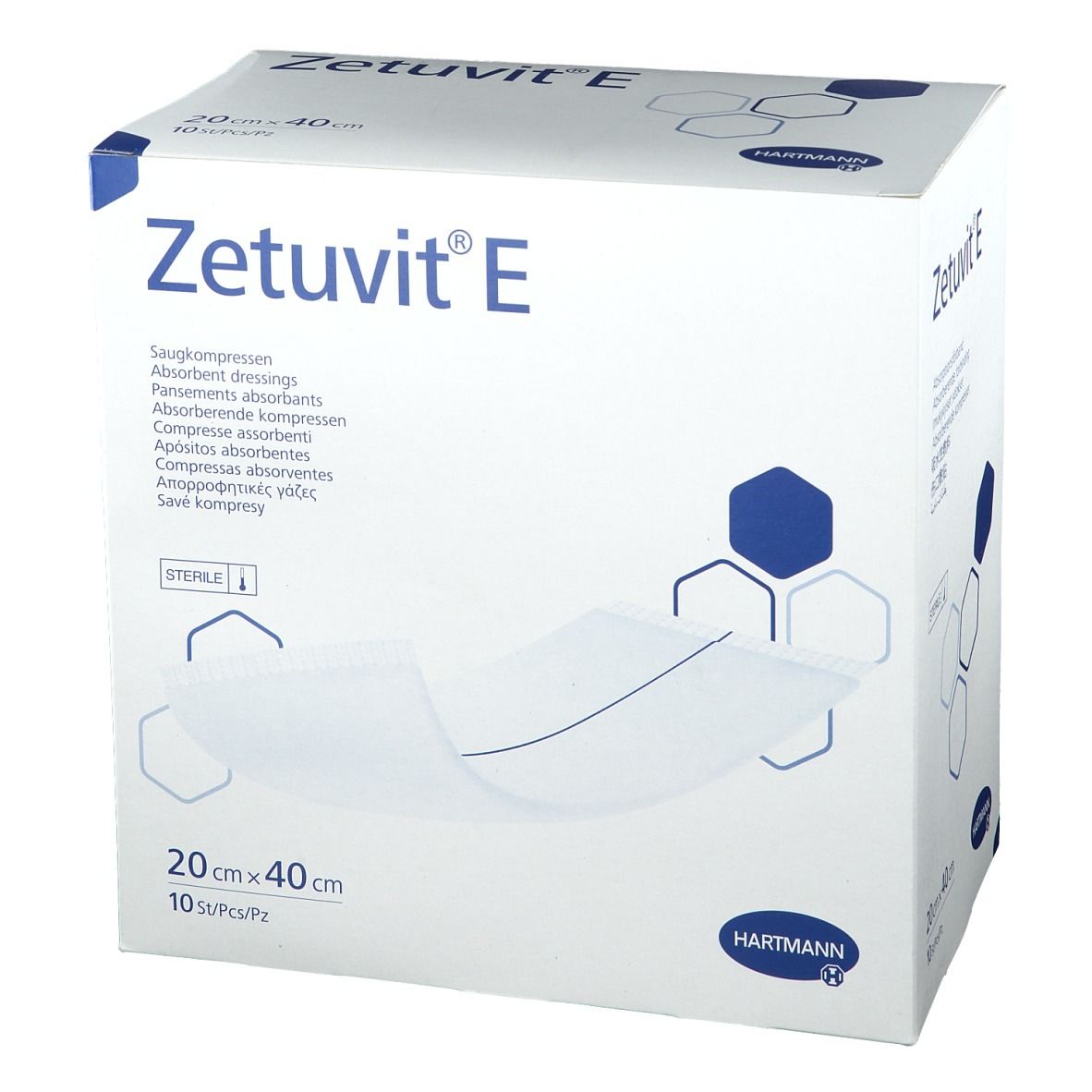 Hartmann Zetuvit E Stérile 20 x 40cm 413776