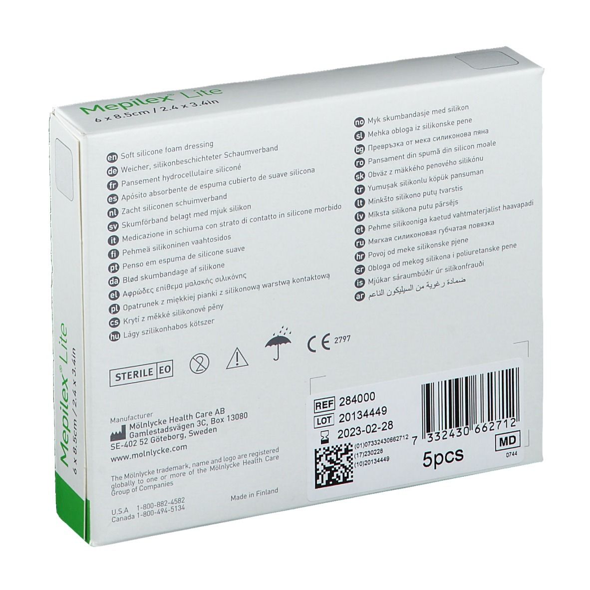 Mepilex® Lite 6 x 8,5 cm