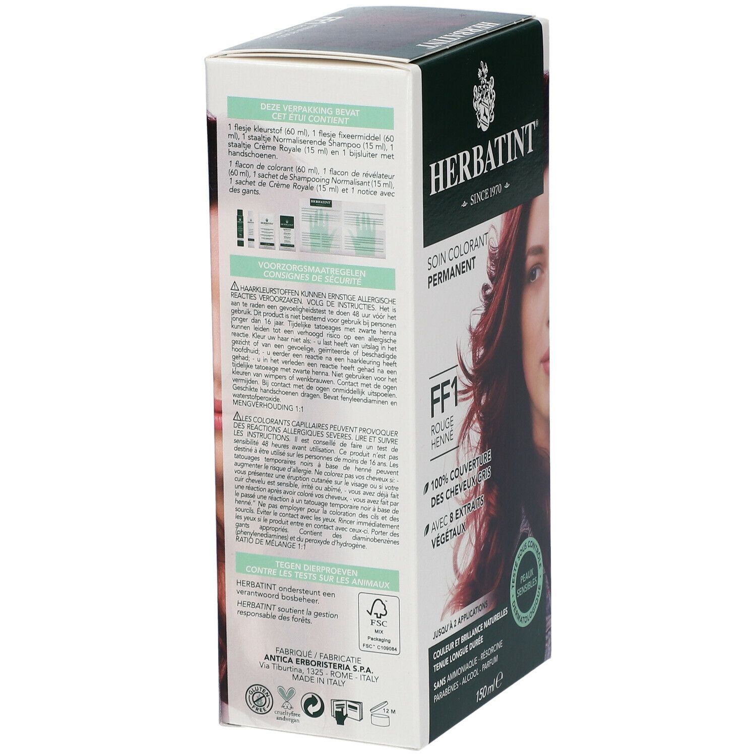 HERBATINT® permanente Haarfarbe FF1 Rouge Henné