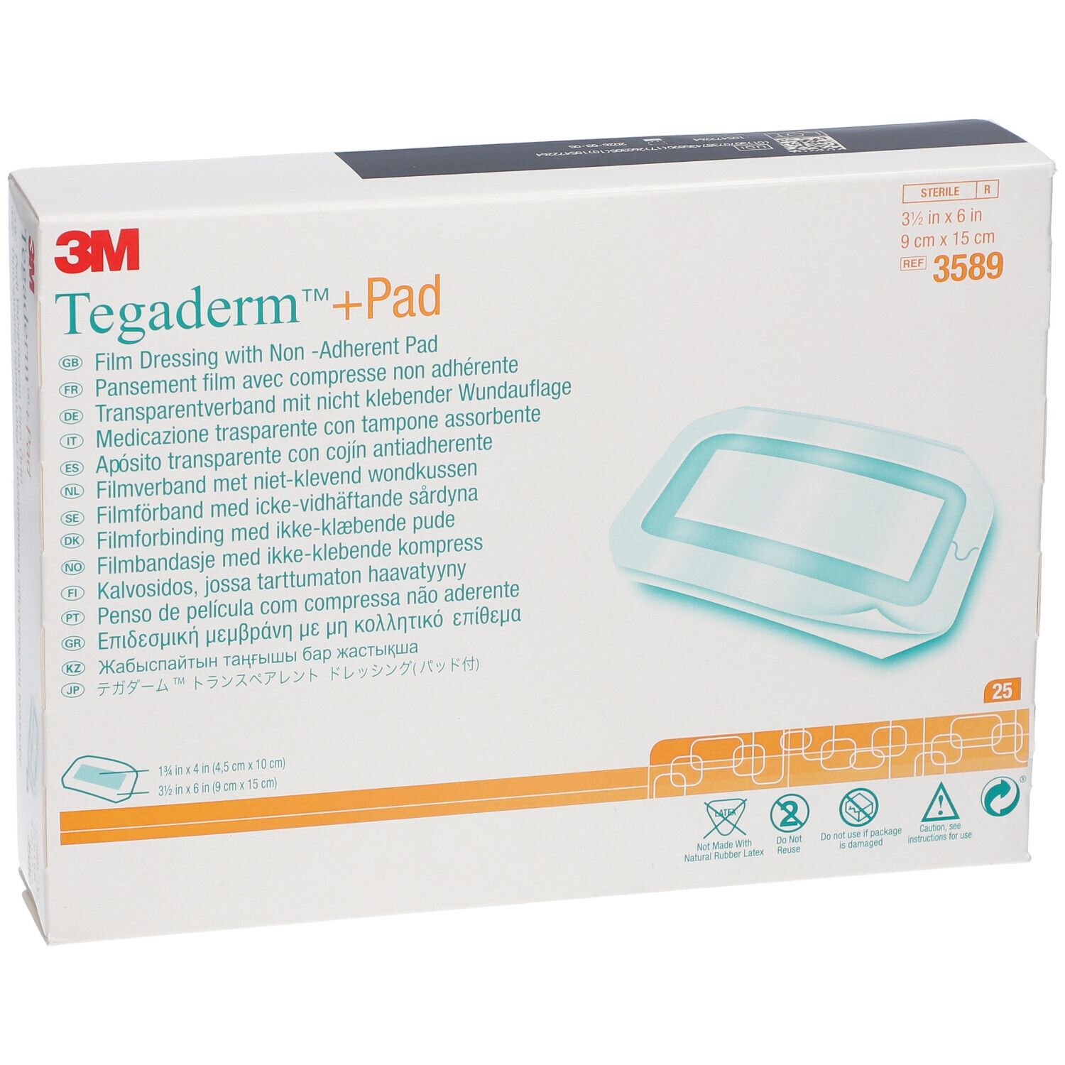 3M Tegaderm™ + Pad 9 x 15 cm