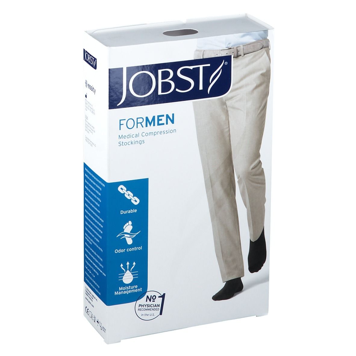 JOBST® medical LegWear for Men 20-30 mmHg schwarz Gr. L