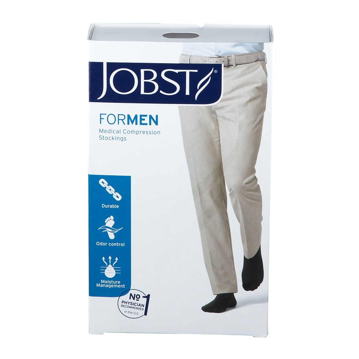 JOBST® medical LegWear for Men 20-30 mmHg schwarz Gr. L