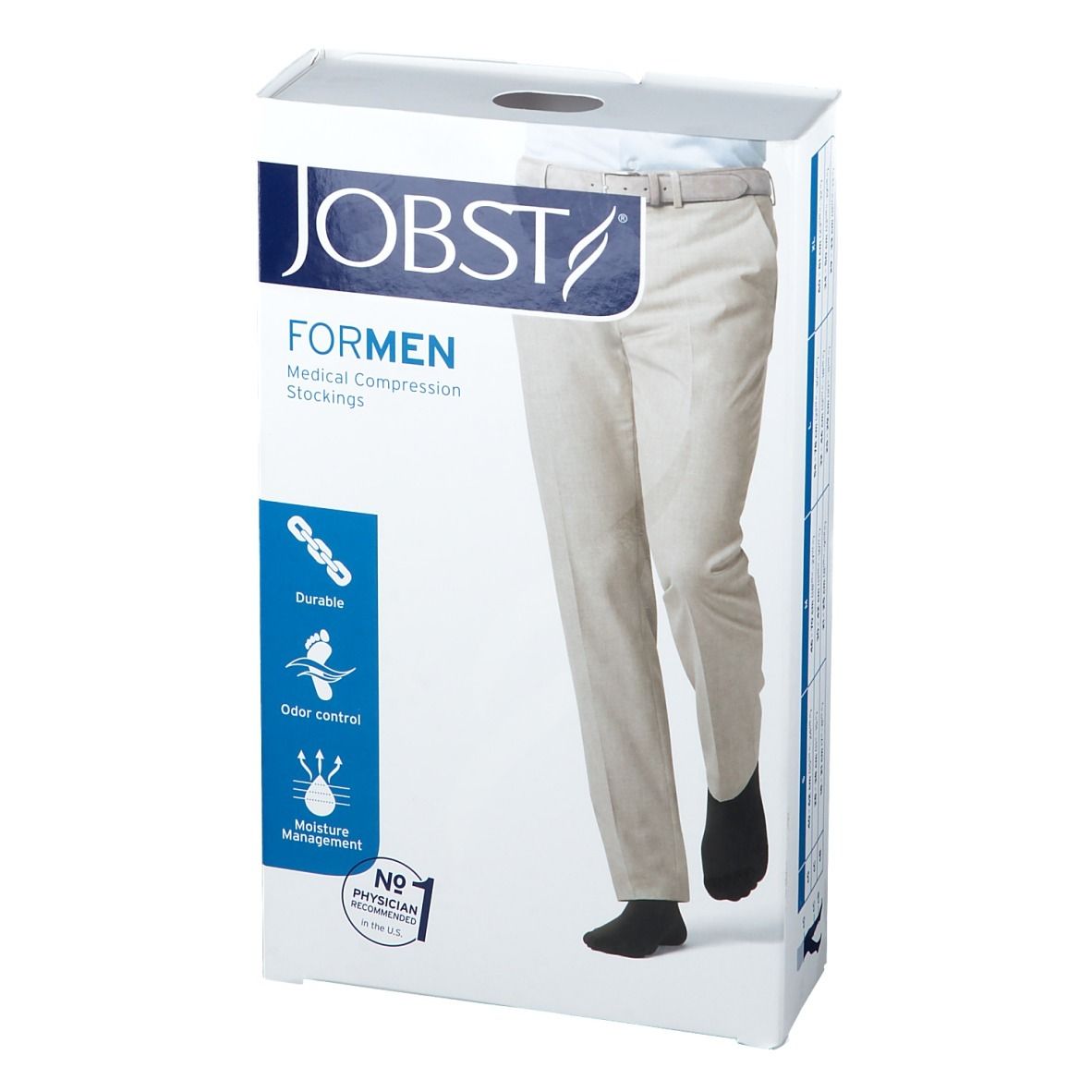 JOBST® medical LegWear for Men 20-30 mmHg schwarz Gr. L