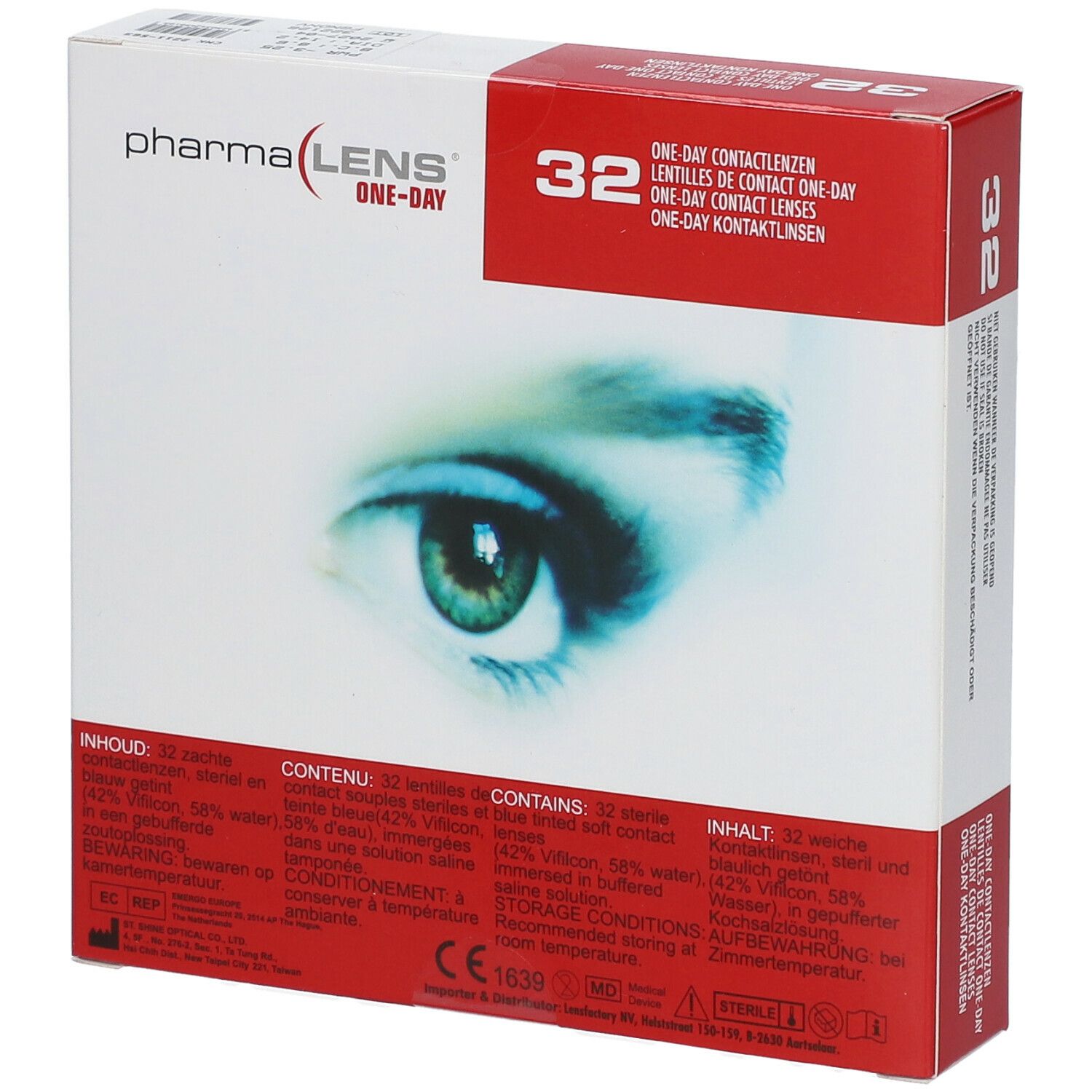 PharmaLens Tageslinsen (Dioptrie: -3.25)