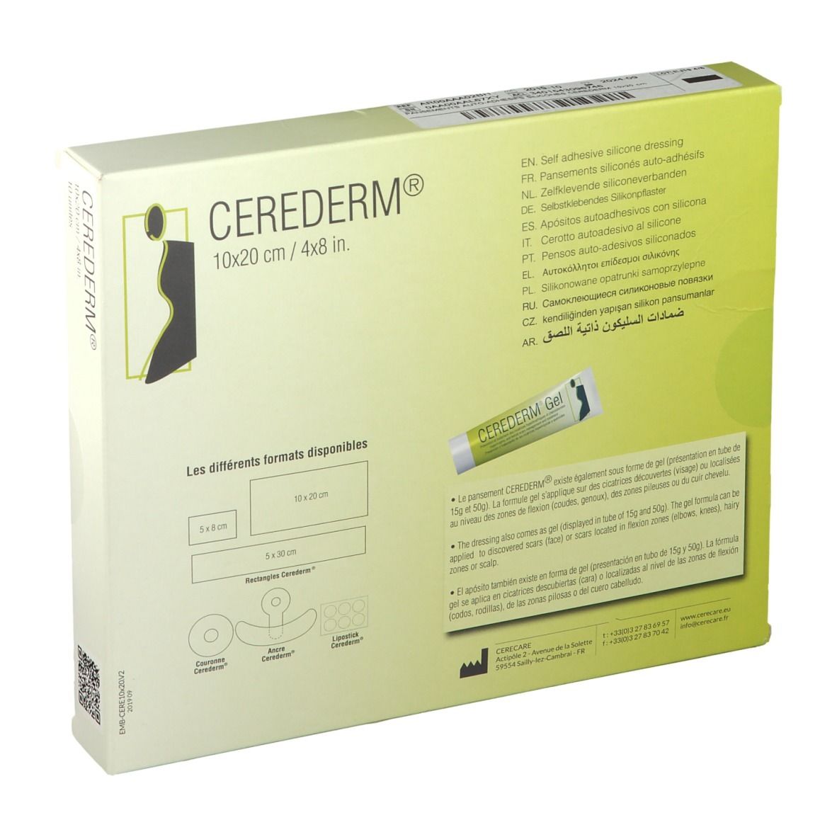 CEREDERM PANSEMENT 10 X 20 CM (10) : Réducteurs de cicatrices