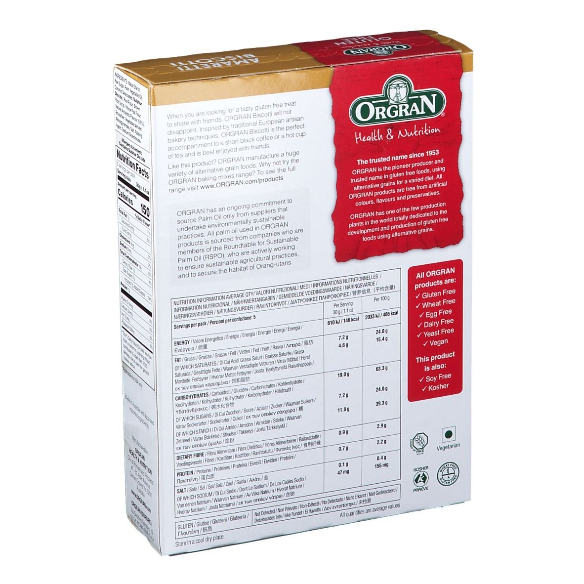 orgran® Biscotti Amaretti glutenfrei