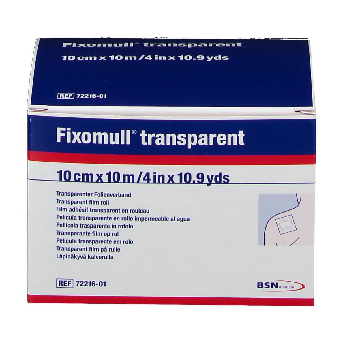 Fixomull® transparent 10 cm x 10 m