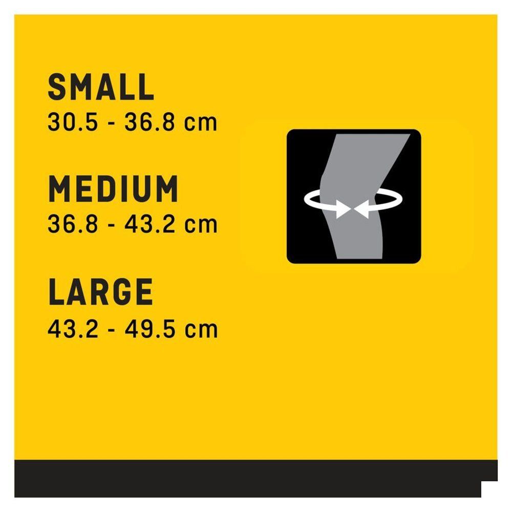 3M™ Futuro™ Sport Genouillère Stabilisateur, genouillère sur une jambe. Grise, avec ouverture rotulienne.