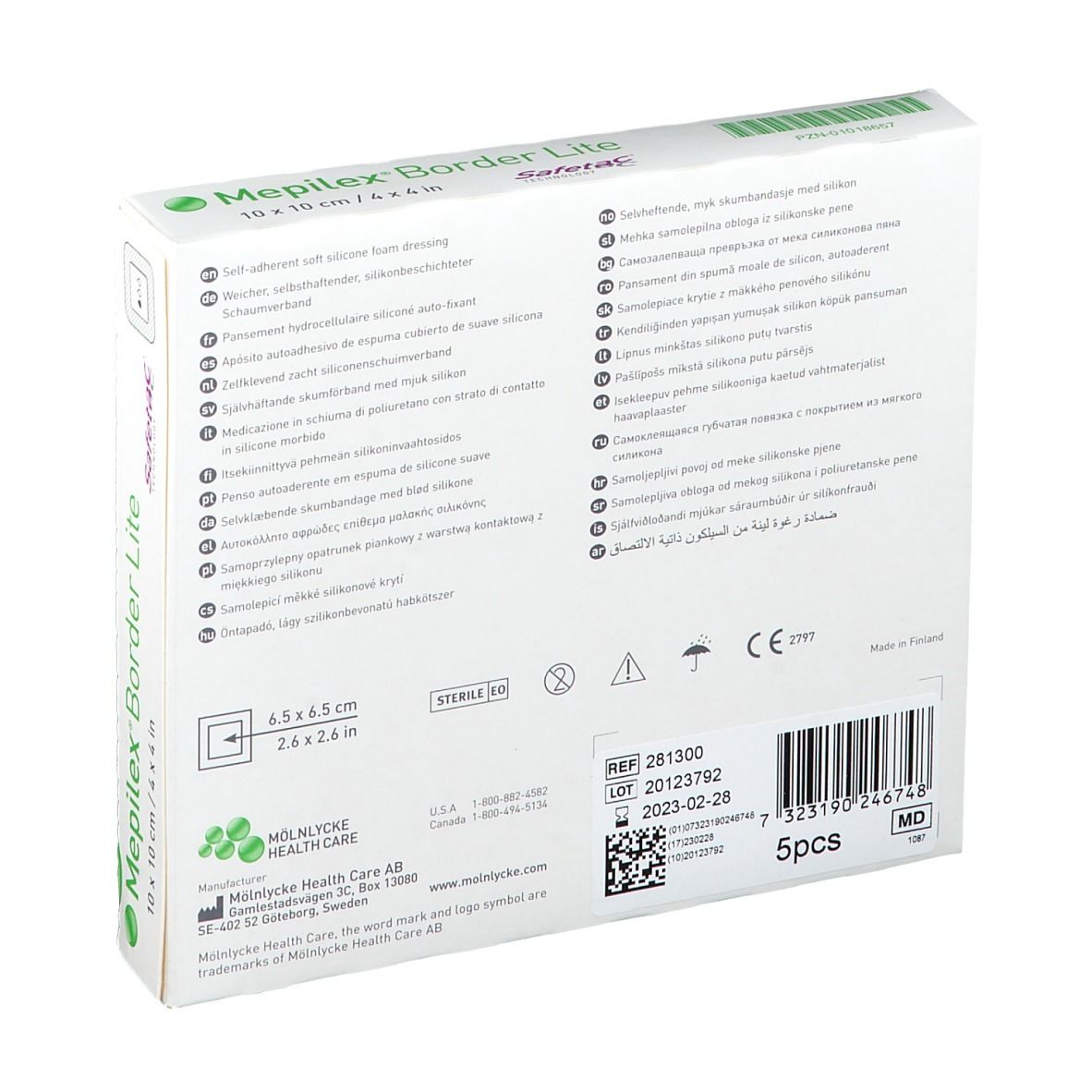 Mepilex® Border Lite 10 x 10 cm