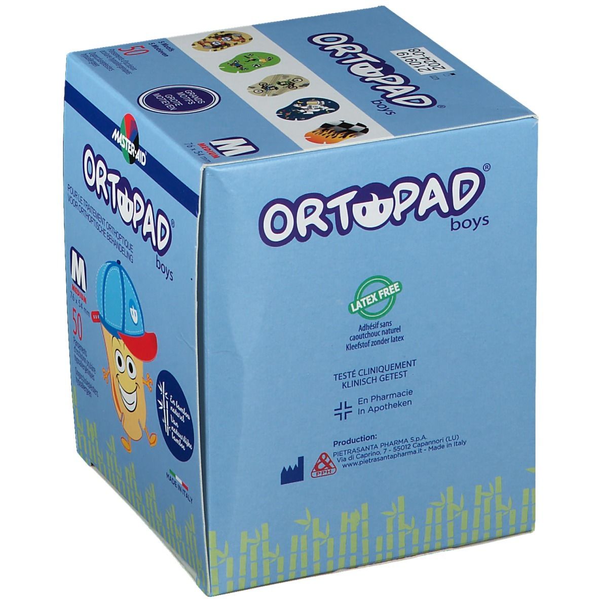 MASTER-AID® ORTOPAD® For Boys Medium Augenkompresse 2-5 Jahre