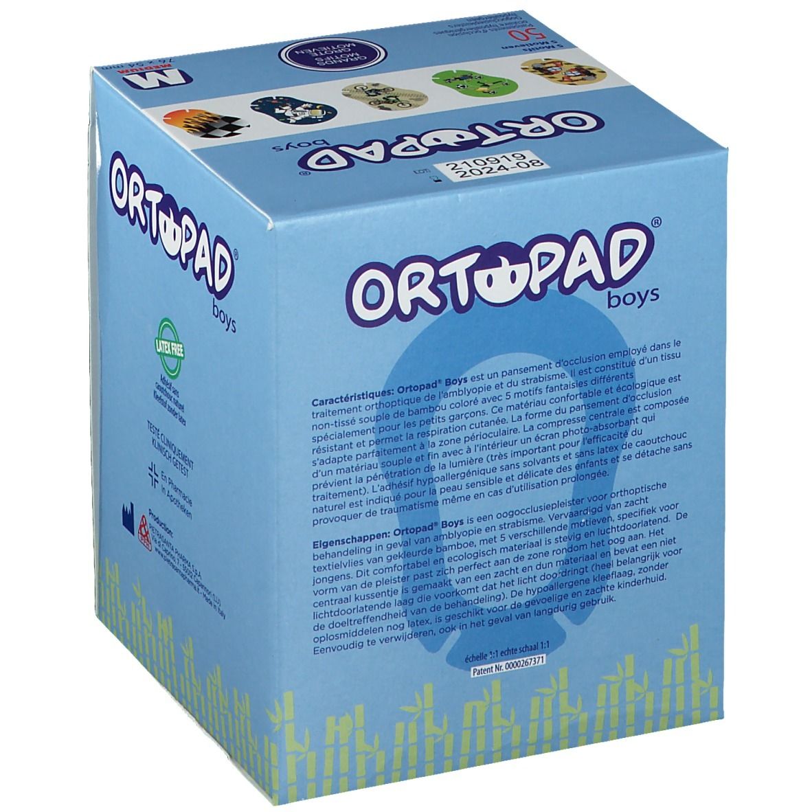 Ortopad For Boys Medium Compresse Oculaire 2-5 Ans