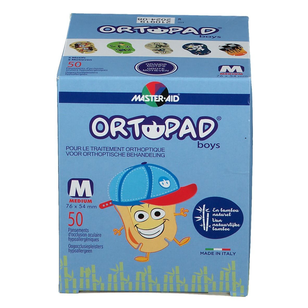 MASTER-AID® ORTOPAD® For Boys Medium Augenkompresse 2-5 Jahre