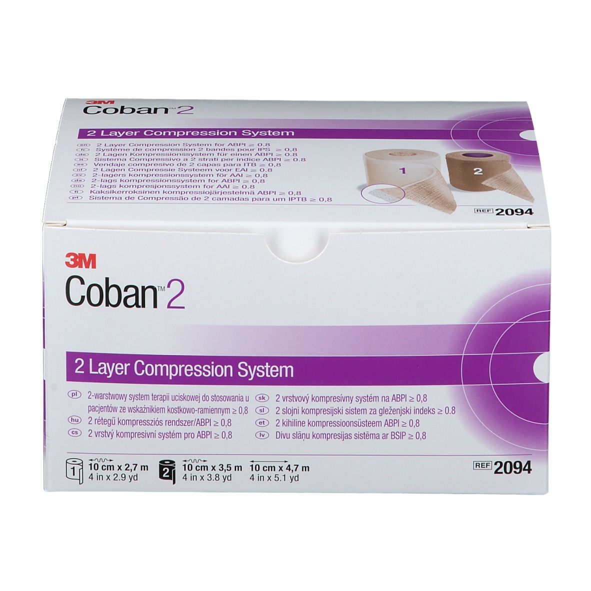 3M™ Coban™ 2 und 2 Lite Zweilagen Kompressionssystem