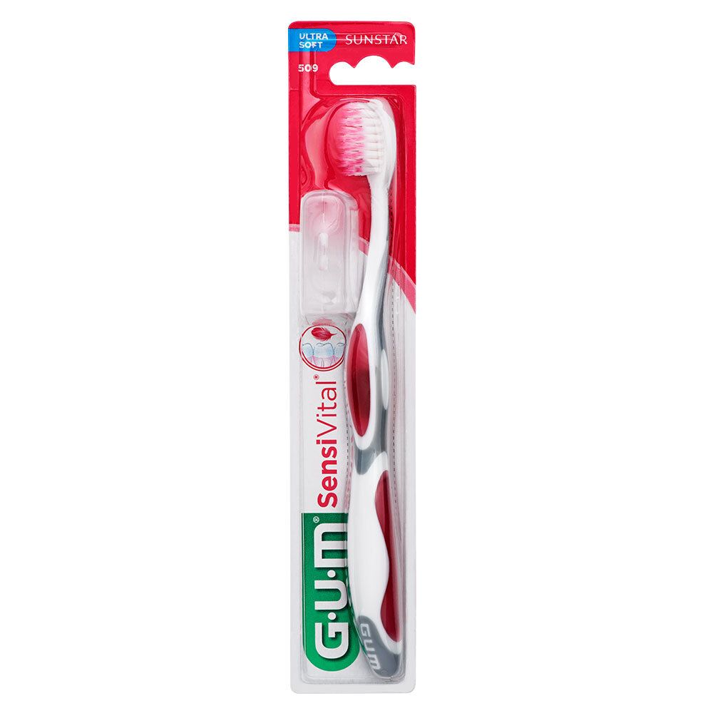 Gum Sensivital Brosse à dents Compact Ultra Soft 509