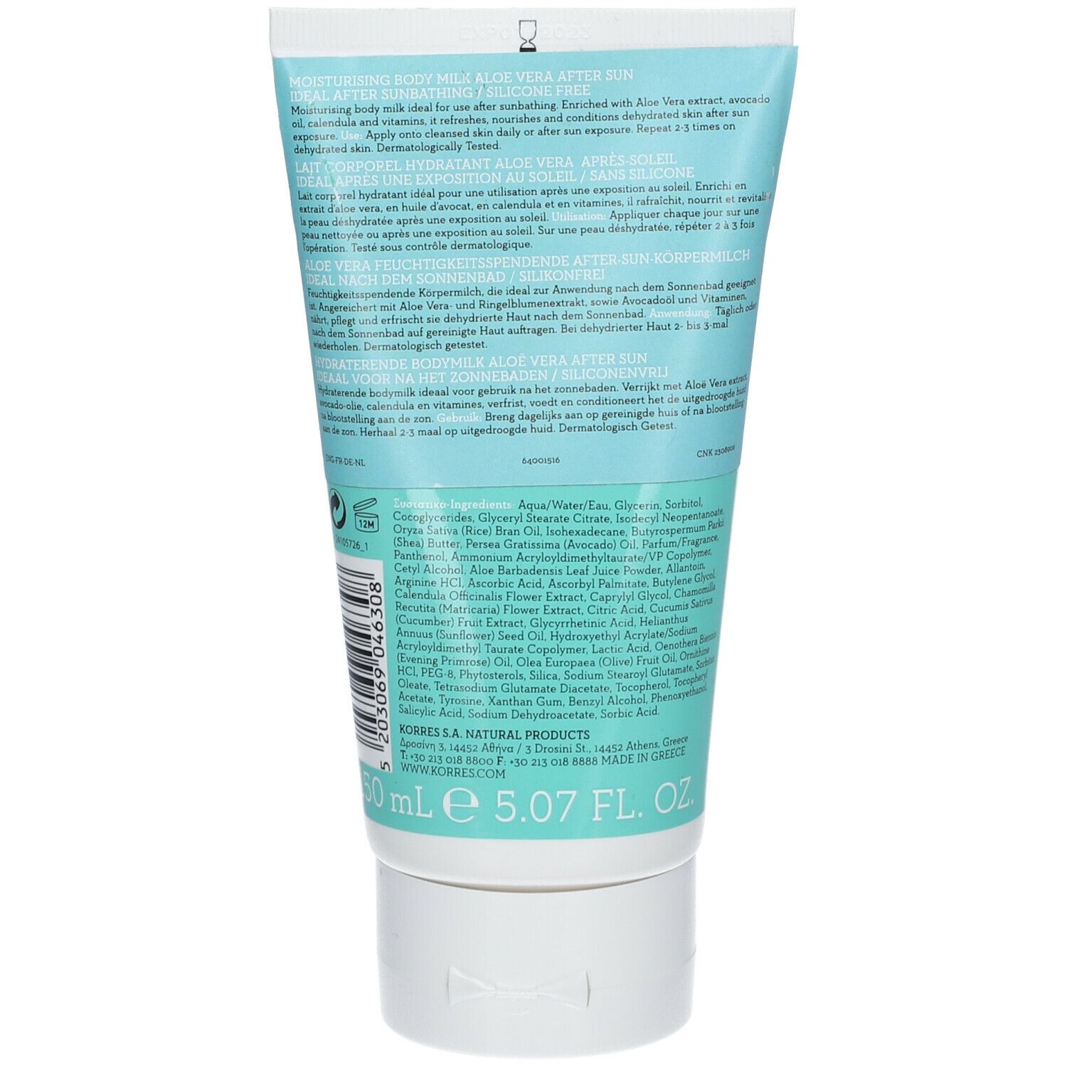 KORRES® Aftersun Aloe Vera hydratant après-soleil